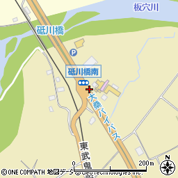 砥川橋南周辺の地図