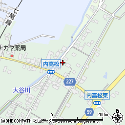 石川県かほく市内高松酉周辺の地図