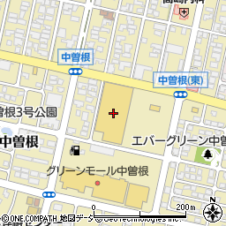 ホームセンタームサシ高岡中曽根店周辺の地図