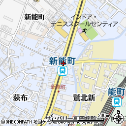 新能町駅周辺の地図