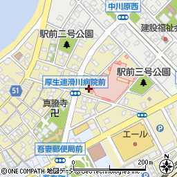富山県滑川市常盤町周辺の地図