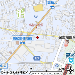 石川県かほく市高松ノ92周辺の地図