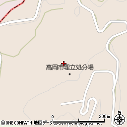 富山県高岡市手洗野尾久保周辺の地図