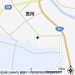 石川県かほく市黒川ム周辺の地図