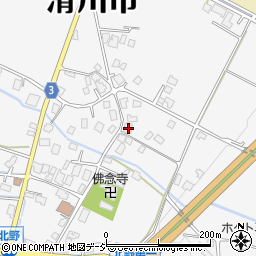 富山県滑川市北野1025周辺の地図