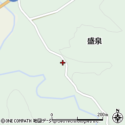 栃木県那須郡那珂川町盛泉802周辺の地図
