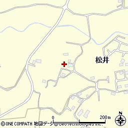 茨城県北茨城市中郷町松井1087周辺の地図
