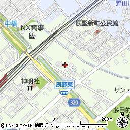 富山県滑川市辰野257周辺の地図