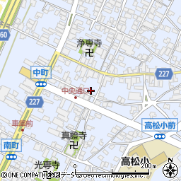 石川県かほく市高松ツ周辺の地図