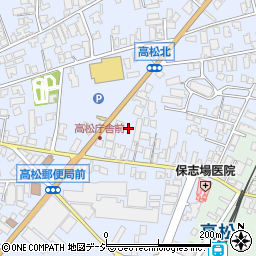 石川県かほく市高松井42-1周辺の地図