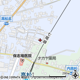 石川県かほく市高松井12周辺の地図