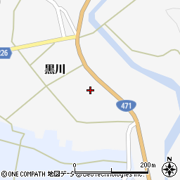 石川県かほく市黒川は周辺の地図