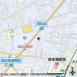 石川県かほく市高松井41周辺の地図