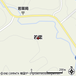 茨城県高萩市若栗周辺の地図