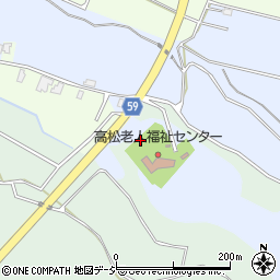石川県かほく市高松ヌ周辺の地図