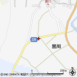 石川県かほく市黒川に周辺の地図