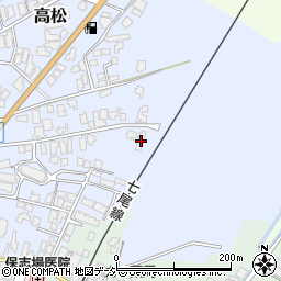 石川県かほく市高松井1周辺の地図