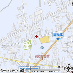 石川県かほく市高松ム周辺の地図