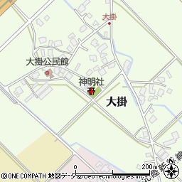 神明社周辺の地図