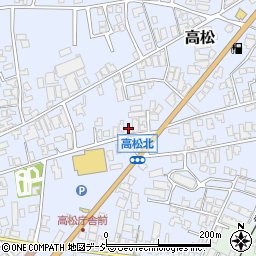 石川県かほく市高松ム36周辺の地図