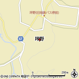 富山県魚津市坪野周辺の地図