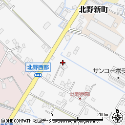 富山県滑川市北野323周辺の地図