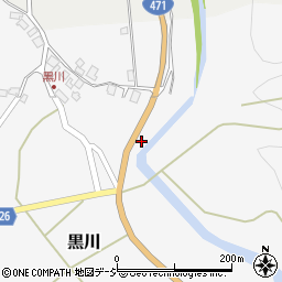 石川県かほく市黒川ヨ167-2周辺の地図