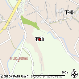 富山県魚津市有山周辺の地図
