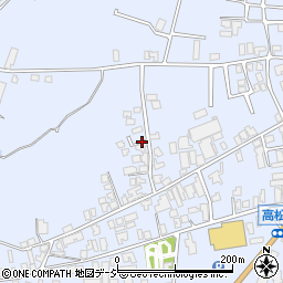 石川県かほく市高松ラ周辺の地図