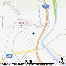 石川県かほく市黒川ヨ177周辺の地図