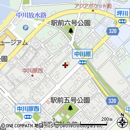 ファミリーマート滑川中川原店周辺の地図