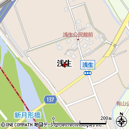 富山県魚津市浅生周辺の地図