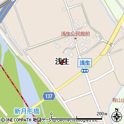 富山県魚津市浅生周辺の地図