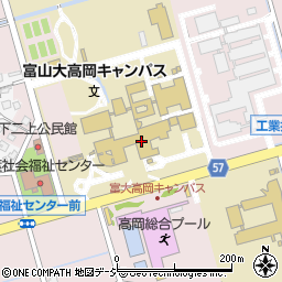 富山大学　高岡キャンパス周辺の地図