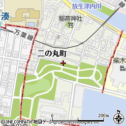 富山県射水市二の丸町周辺の地図