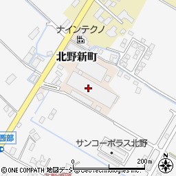 富山県滑川市北野新町周辺の地図