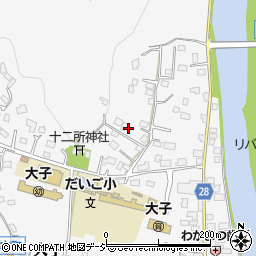 茨城県久慈郡大子町大子周辺の地図