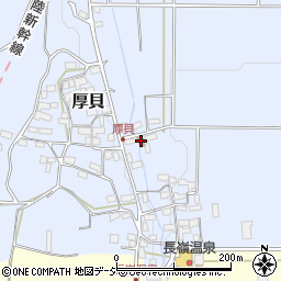 厚貝公民館周辺の地図