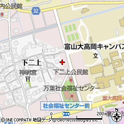 富山県高岡市下二上993-1周辺の地図