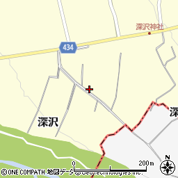 長野県中野市深沢76周辺の地図