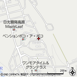 栃木県日光市所野1541-2543周辺の地図