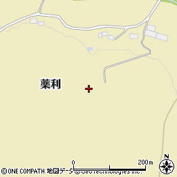 栃木県那須郡那珂川町薬利周辺の地図