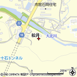 茨城県北茨城市中郷町松井1883周辺の地図