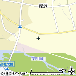 長野県中野市深沢9周辺の地図