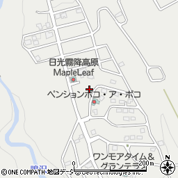 栃木県日光市所野1541-2550周辺の地図