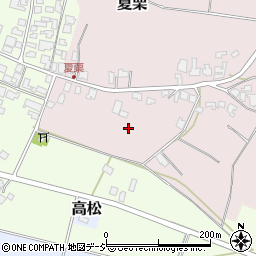 石川県かほく市夏栗ホ周辺の地図