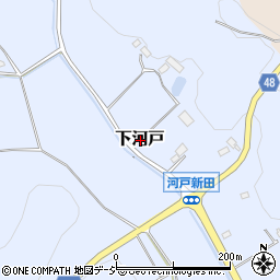 栃木県さくら市下河戸周辺の地図