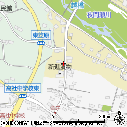 長野県中野市越1606周辺の地図