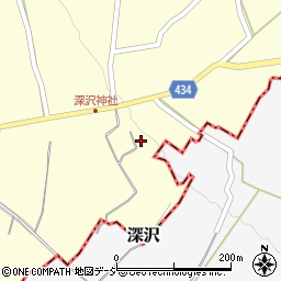 長野県中野市深沢128周辺の地図
