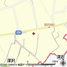 長野県中野市深沢84周辺の地図